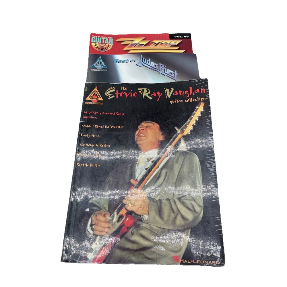 Guitar TAB: SRV Vaughan Collection‎ + ZZ Top + Judas Priest Hal Leonard lot of 3